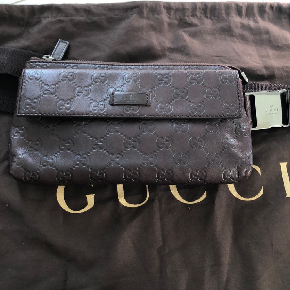Gucci Leather Fanny pack/belt bag